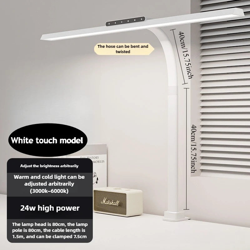 lampe led moderne blanc interface tactile câble 1m5 clips 80cm flux lumineux haute luminosité