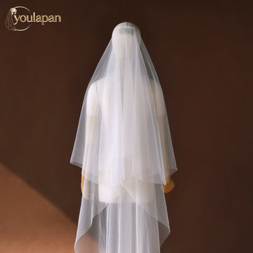 voile mariée blanc deux couches très transparent classique mariage soirées