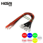 Diodes led rouge bleu vert blanc jaune câbles préinstallés multicolore standard decoration