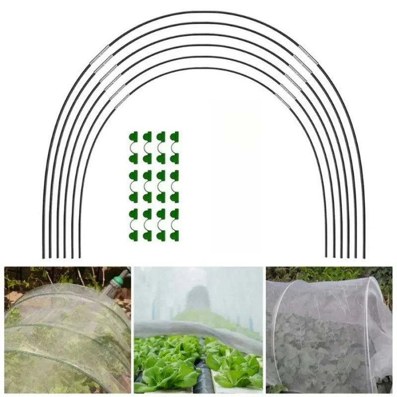 serre jardin transparente structure métallique cadre bois clips moderne fonctionnelle plastique