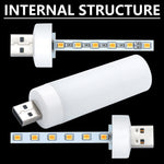 lampe led usb blanc jaune flamme stylisée moderne minimaliste 360 degrés 50000 heures
