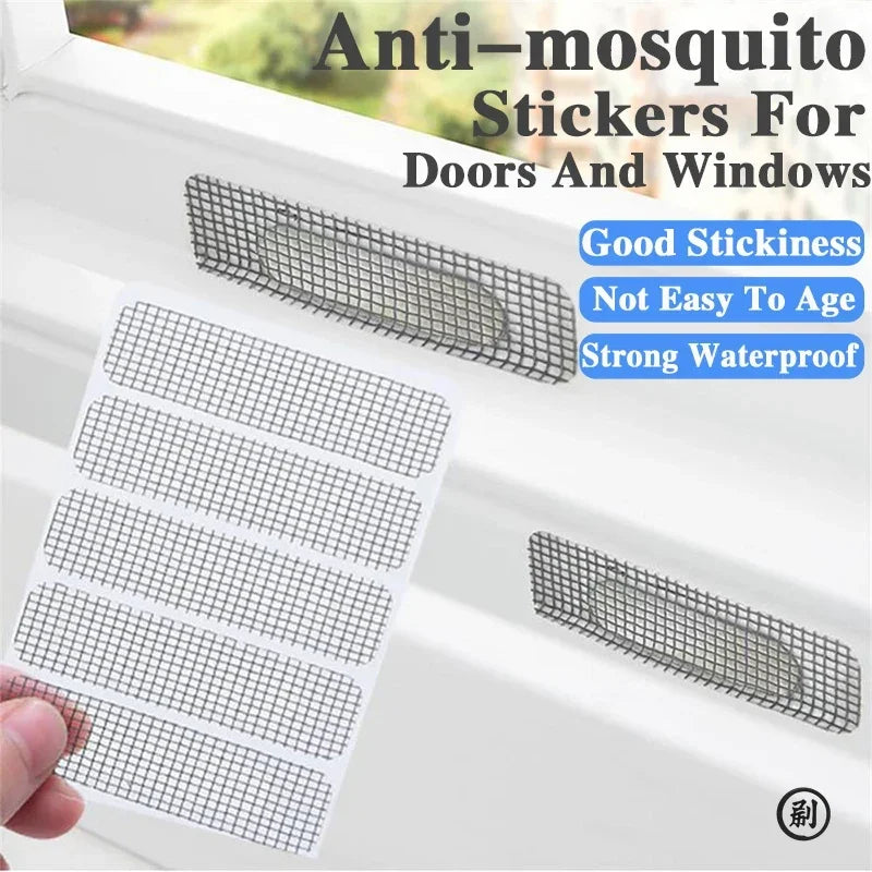 patchs réparation moustiquaire fenêtre porte anti moustiques stickers adhésifs invisibles réparations urgence multi surfaces