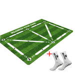 tapis entraînement football vert blanc noir terrain ballons didactique pratiqueintérieurextérieur