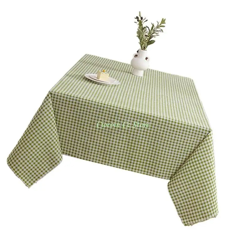 nappe verte carreaux polyester réutilisable classique cuisine 150x100 150x150 150x180