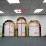arche decorative or noir blanc moderne elegante deco mariage festivite lisse brillant