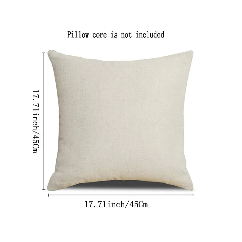 housses coussin vintage floral oiseaux tissu polyester beige vert orange jaune bleu décoratif
