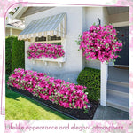 guirlande artificielle bougainvilliers rose vif fleurs feuilles moderne décoration extérieure anniversaire exposition
