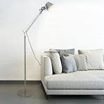 Lampe de chevet design italien pliable à bras long - vue latérale