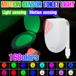 lampe toilette détecteur mouvement blanc moderne adhésif led rgb modes