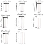 vases transparents modernes verre fleurs artificielles hydroponie bougies 10x20cm 12x30cm