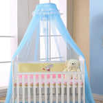 filet protection lit bébé bleu rose dentelle transparente clips classique doux chambre bébé été
