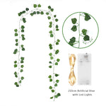 guirlande lumineuse feuilles vertes led blanc extérieur moderne décoration mariage chambre festive