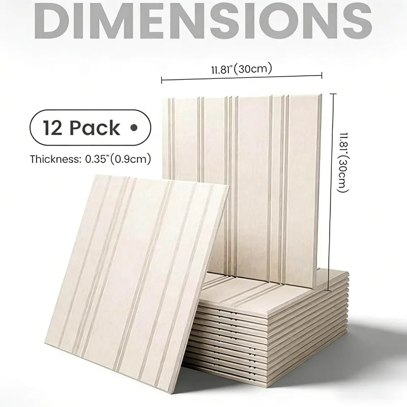 panneaux décoratifs feutre rayures verticales moderne adhésif 30cm 30cm 12 pièces