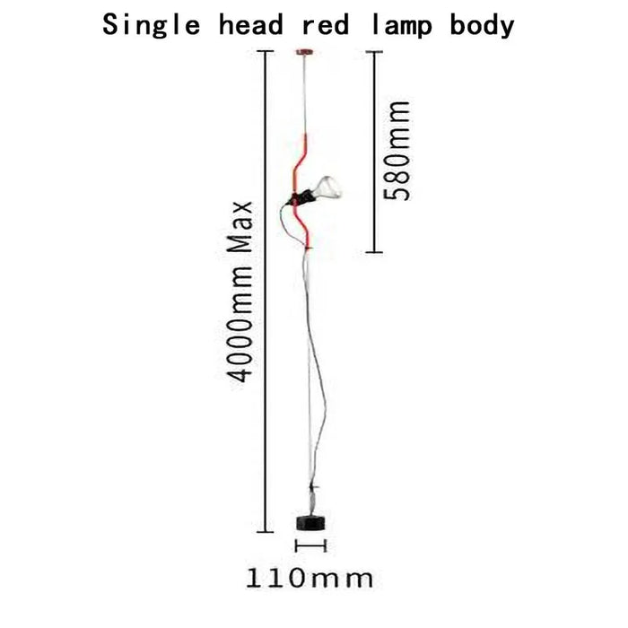 lampe suspension moderne blanc noir rouge ampoule led minimaliste chambre salon interrupteur bouton haute