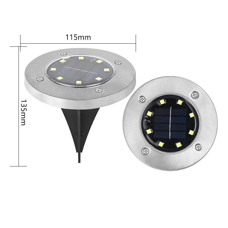 luminaire solaire cuivre moderne led autonomes jardin ip65 abs rechargeableextérieur