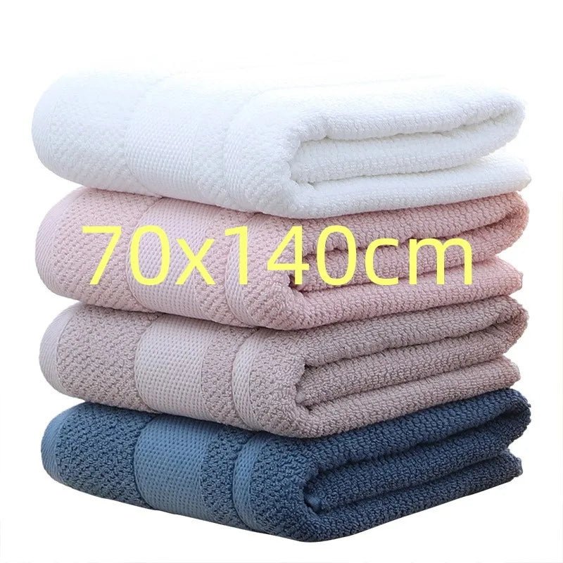 serviette bain coton blanc rose bleu marine action grâces texture tissée absorbante lavage machine