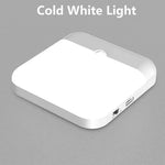 lampe led rechargeable veilleuse rectangle blanc mat moderne aimant usb interrupteur tactile