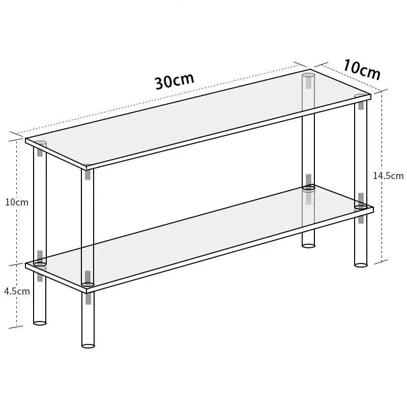 étagère acrylique transparente présentoir vertical cosmétiques vernis ongles figurines jouets salon