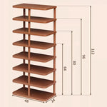 étagère chaussures moderne métal texture bois clair organisateur minimaliste gain place maison