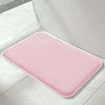 tapis bain antidérapant moderne gris noir rose mousse pe polyester doux absorbant porche salle
