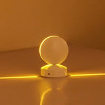 lampe table moderne minimaliste adhésive noir blanc sphérique 9w aluminium