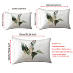 housse coussin décorative moderne motif floral géométrique beige rose canapé salon maison