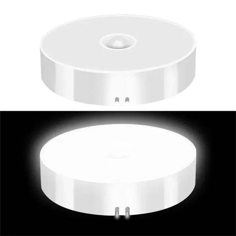 lampe led détection mouvement rechargeable coeur blanc moderne compact aimantée câble usb