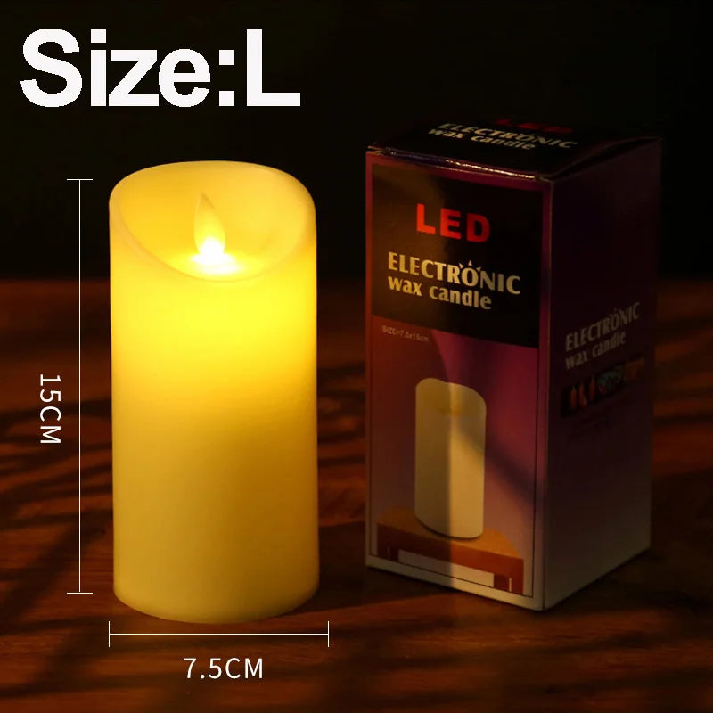 bougies led blanc crème effet flamme réelle sans danger moderne décoration mariage fêtes rondes