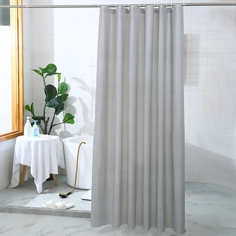 rideau douche gris moderne 180cm respectueux environnement opacité uni