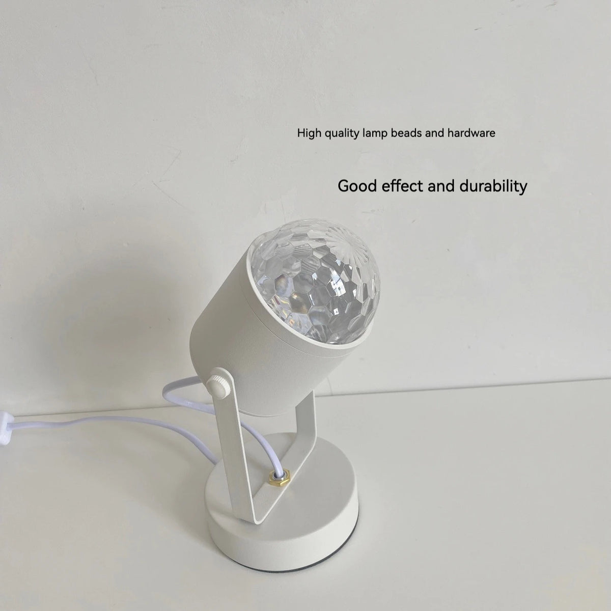 lampe murale moderne projection lumineuse ondulations eau blanc scintillement chambre
