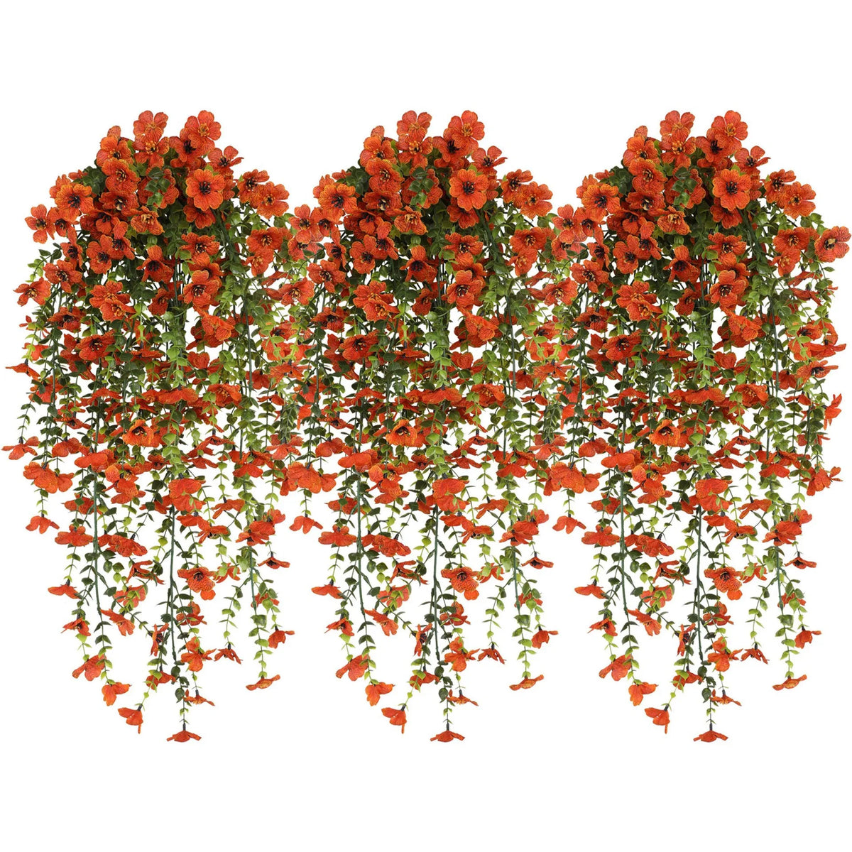 guirlande fleurs artificielles rouge rose jaune violet blanche bleue modernes decoration intérieure mariage pendaison