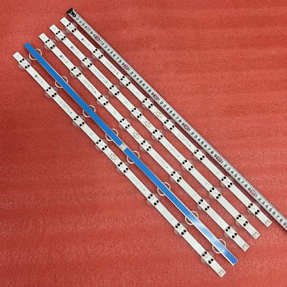 bandes led blanc bleu adhésives modernes lisses sans fil 50mm 70mm kit télévision