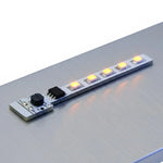 ruban led blanc orange points lumineux moderne adhésif connecteur câble solaire 62mm autonomie