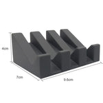 support savon silicone marron blanc moderne facile nettoyer sans motif opacité minimaliste salle bain
