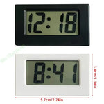 horloge numérique noir blanc moderne affichage lcd rectangulaire