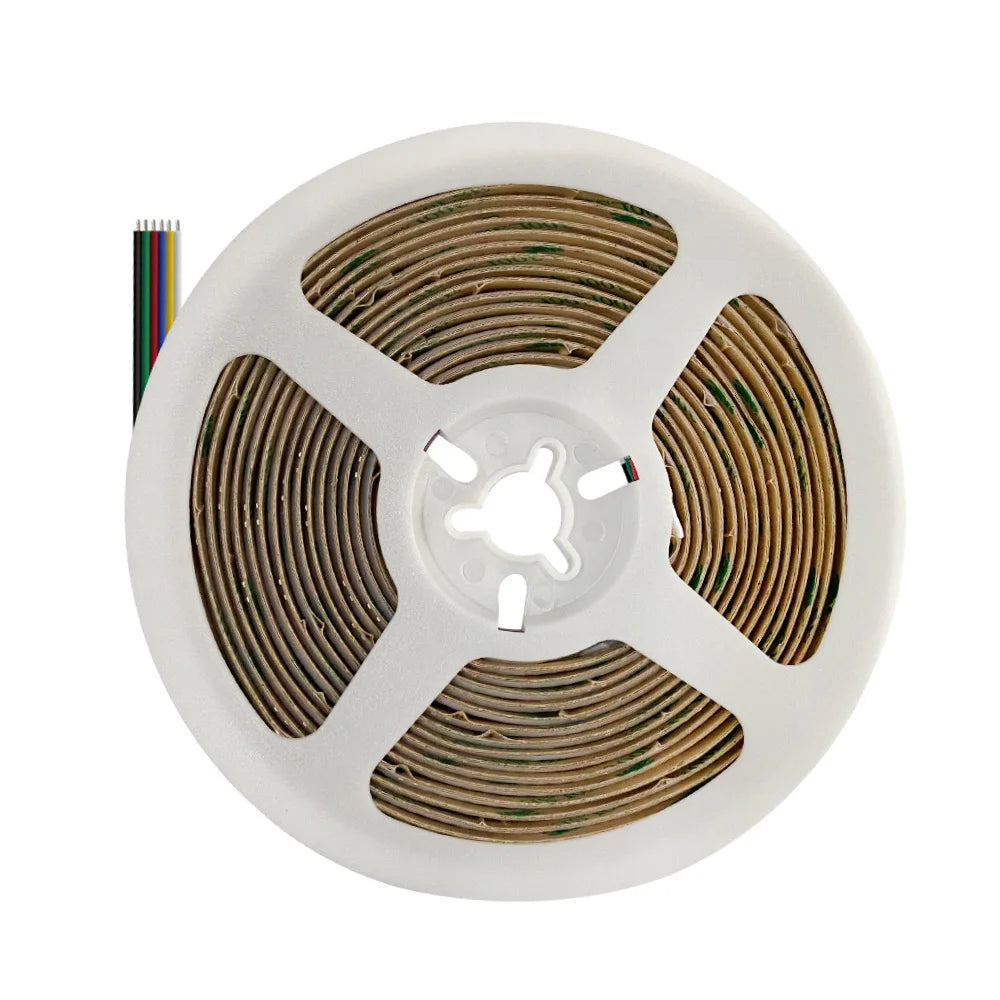ruban led rgbccw 24v adhésif moderne connecteurs câbles vert bleu rouge blanc jaune