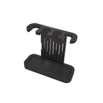 rangement têtes brosses dents blanc noir minimaliste moderne fixe pose mur salle bain