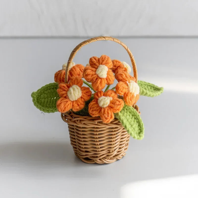 panier osier fleurs traditionnel marron clair décor intérieur maison fêtes anniversaires baby shower