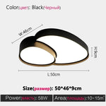 lampe moderne noir blanc télécommande led minimaliste chambre salon