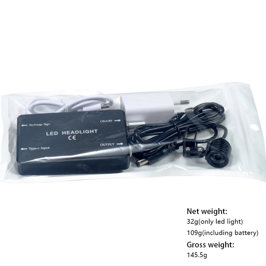 lampe torche led noir clips moderne chargeur câble batterie pratique