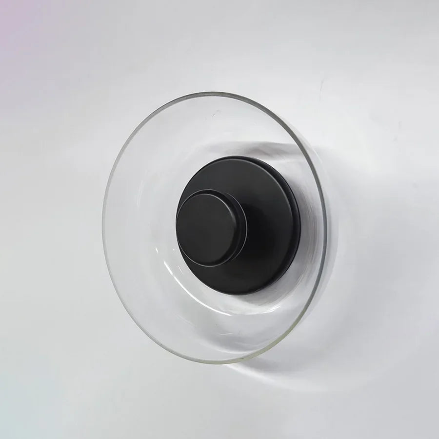 lampe murale moderne ambre dorée verre transparent LED chambre salon déco intérieure nordique fixations