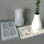vase silicone blanc vert pastel rose moderne minimaliste texture mat noeud jute fleurs séchées
