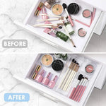 boîtes rangement transparentes modernes minimalistes cosmétiques bureaux cuisine XL XXL