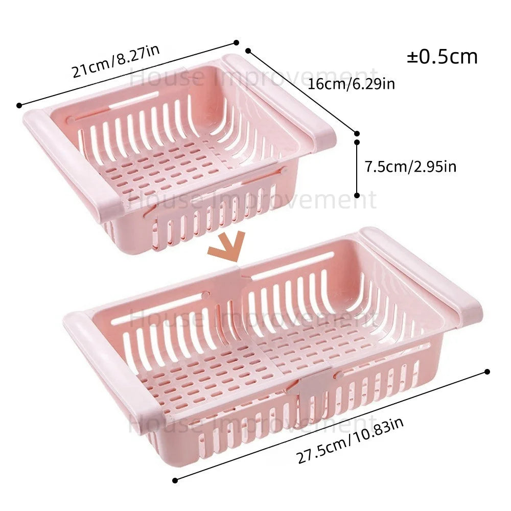 panier rangement moderne perforé beige bleu rose respectueux environnement organiser réfrigérateur congélateur transparent almacenamiento