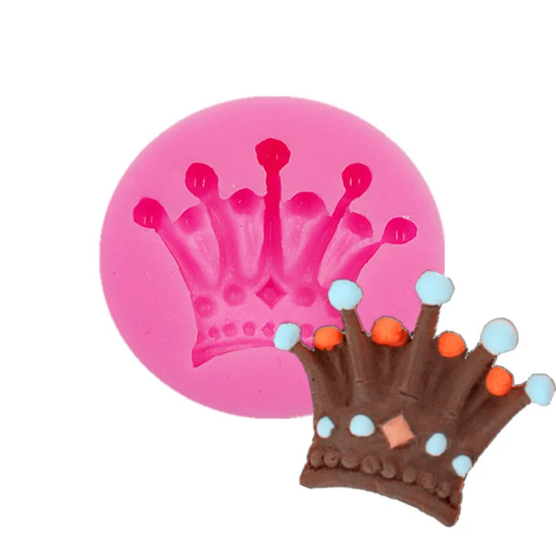 moule silicone fondant couronnes stylisées moderne pâte sucre chocolat decoration rose qualite environnement