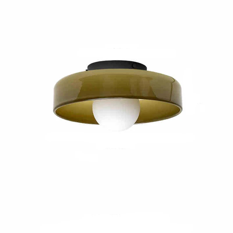 lampe moderne vert orange noir brillante 10cm 13cm 25cm led quotidienne