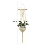 porte plantes suspendus macramé bois boho pots fleurs jardins decoration balcon maison