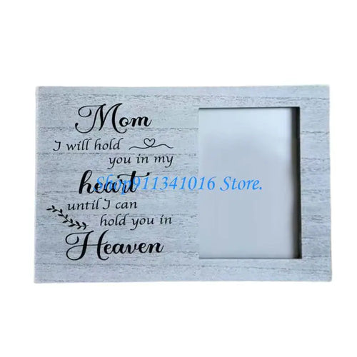 Cadre photo gris clair texture bois grunge classique imprimé honneur mom dad