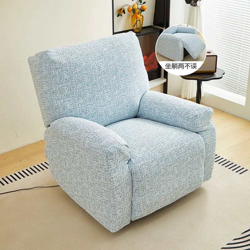 housse fauteuil inclinable extensible chenille beige clair protection canapé moderne lavable