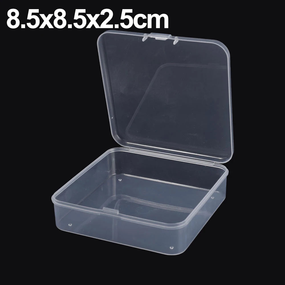boîtes rangement transparentes clips pratique modernes 20 pièces bijoux boucles oreilles